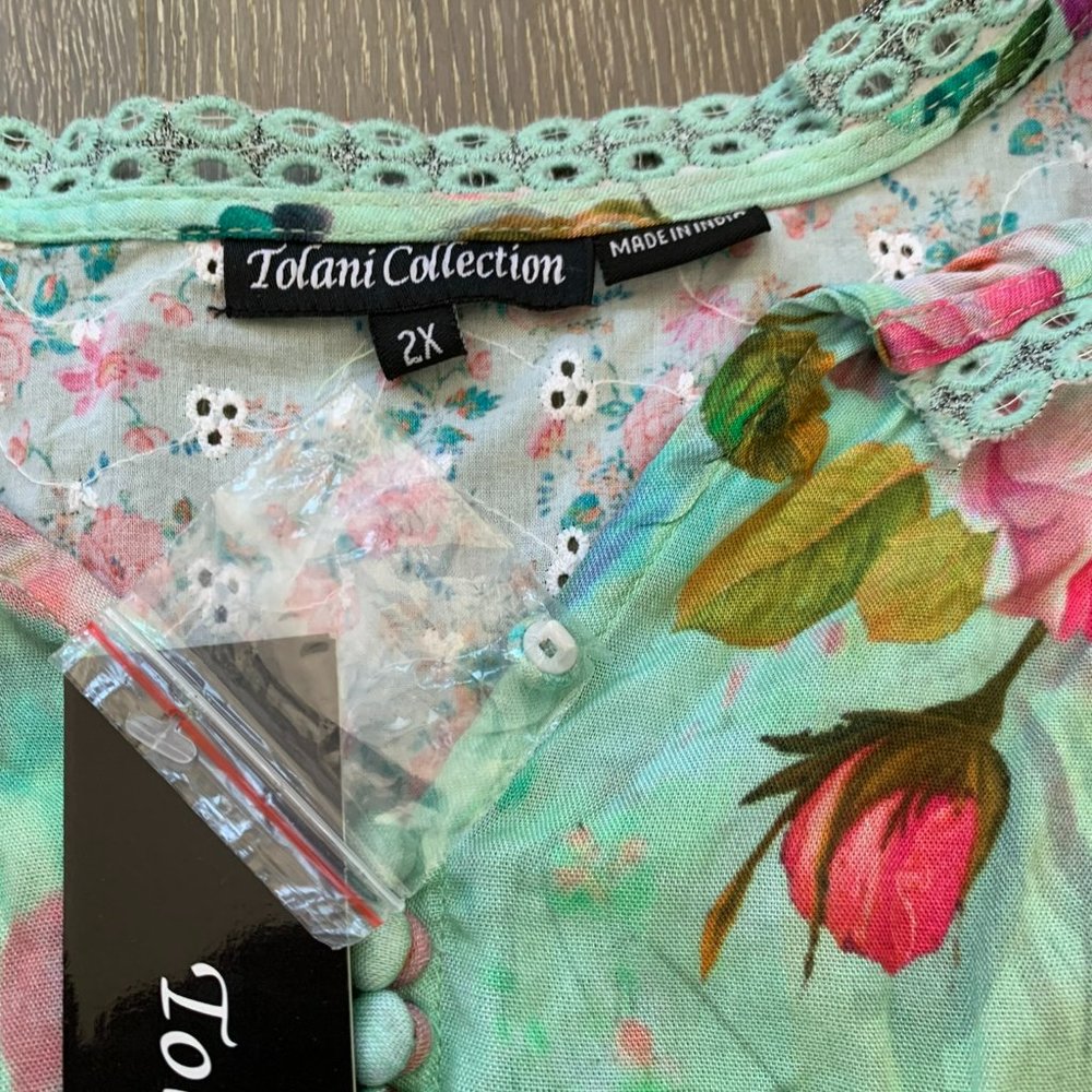 Tolani Collection Teegan Floral print top - Picture 4 of 9